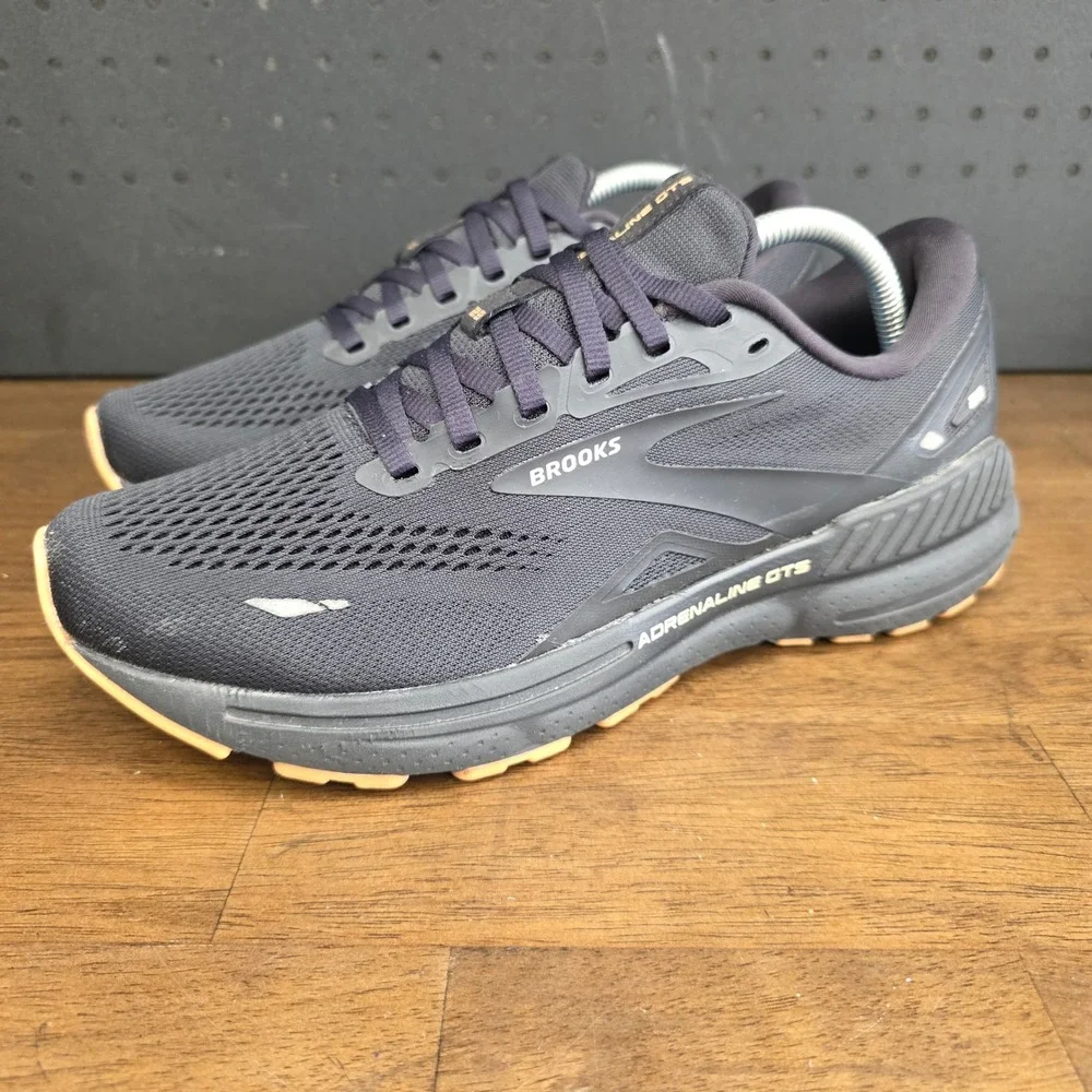 Brooks Adrenaline GTS 23 Running Shoes Womens 10.5 Black Copper 1203811B056